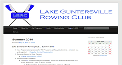 Desktop Screenshot of guntersvillerowing.org
