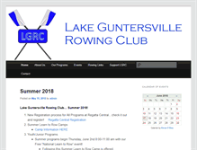 Tablet Screenshot of guntersvillerowing.org